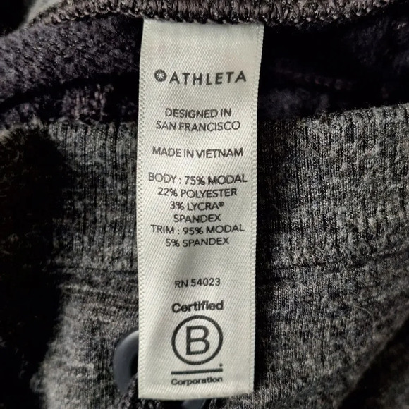 Athleta Women Small Gray Grey Post OM Jogger Drawstring Pockets - Picture 8 of 8